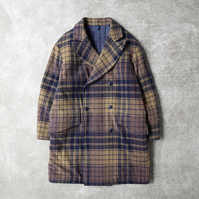 Double-Breasted Slant Flap Pocket Coat